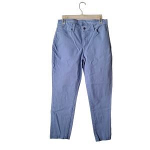 Talbots Cotton Purplish Blue Heritage Ankle Length Pant - Size 8L